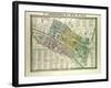 Map of the 4th Arrondissement De L'Hôtel De Ville Paris France-null-Framed Giclee Print