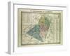 Map of the 6th Arrondissement Du Luxembourg Paris France-null-Framed Giclee Print