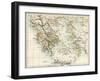 Map of the Aegean Sea in the Time of Ancient Greece-null-Framed Giclee Print