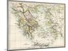 Map of the Aegean Sea in the Time of Ancient Greece-null-Mounted Giclee Print