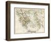 Map of the Aegean Sea in the Time of Ancient Greece-null-Framed Giclee Print