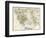 Map of the Aegean Sea in the Time of Ancient Greece-null-Framed Giclee Print