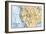 Map of the American West in the 1880s-null-Framed Giclee Print