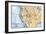 Map of the American West in the 1880s-null-Framed Giclee Print