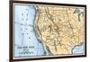 Map of the American West in the 1880s-null-Framed Giclee Print