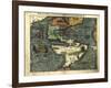 Map of the Americas, 1550-Science Source-Framed Giclee Print