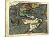 Map of the Americas, 1550-Science Source-Stretched Canvas