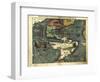 Map of the Americas, 1550-Science Source-Framed Giclee Print