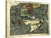 Map of the Americas, 1550-Science Source-Stretched Canvas