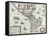Map of the Americas, 1631-Henricus Hondius-Framed Stretched Canvas