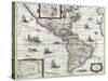 Map of the Americas, 1631-Henricus Hondius-Stretched Canvas