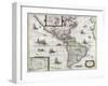 Map of the Americas, 1631-Henricus Hondius-Framed Giclee Print