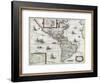 Map of the Americas, 1631-Henricus Hondius-Framed Giclee Print