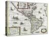 Map of the Americas, 1631-Henricus Hondius-Stretched Canvas