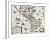 Map of the Americas, 1631-Henricus Hondius-Framed Giclee Print