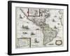 Map of the Americas, 1631-Henricus Hondius-Framed Giclee Print