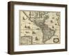 Map of the Americas, 1640-Science Source-Framed Giclee Print