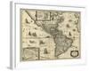 Map of the Americas, 1640-Science Source-Framed Giclee Print