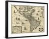 Map of the Americas, 1640-Science Source-Framed Giclee Print