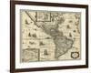 Map of the Americas, 1640-Science Source-Framed Giclee Print