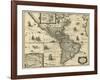 Map of the Americas, 1640-Science Source-Framed Giclee Print