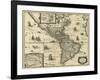 Map of the Americas, 1640-Science Source-Framed Giclee Print