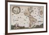 Map of the Americas, 17th Century-Science Source-Framed Giclee Print