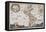 Map of the Americas, 17th Century-Science Source-Framed Stretched Canvas