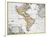 Map of the Americas by August Gottlieb Boehme-Stapleton Collection-Framed Giclee Print