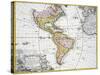 Map of the Americas by August Gottlieb Boehme-Stapleton Collection-Stretched Canvas