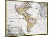 Map of the Americas by August Gottlieb Boehme-Stapleton Collection-Mounted Giclee Print