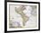 Map of the Americas by August Gottlieb Boehme-Stapleton Collection-Framed Giclee Print