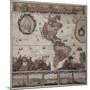 Map of the Americas, circa 1680-Science Source-Mounted Giclee Print