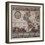 Map of the Americas, circa 1680-Science Source-Framed Giclee Print