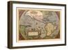 Map of the Americas-Abraham Ortelius-Framed Art Print