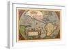 Map of the Americas-Abraham Ortelius-Framed Art Print