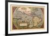 Map of the Americas-Abraham Ortelius-Framed Art Print