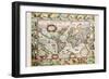 Map of the Americas-Peter Van der Keere-Framed Art Print