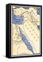 Map of the Ancient Near East, Birthplace of Civilization-null-Framed Stretched Canvas