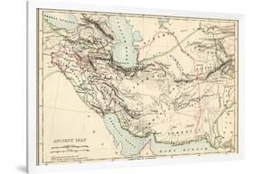 Map of the Ancient Persian Empire-null-Framed Giclee Print