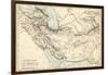 Map of the Ancient Persian Empire-null-Framed Giclee Print