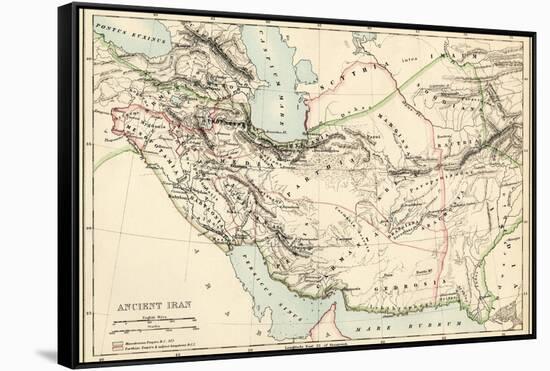 Map of the Ancient Persian Empire-null-Framed Stretched Canvas