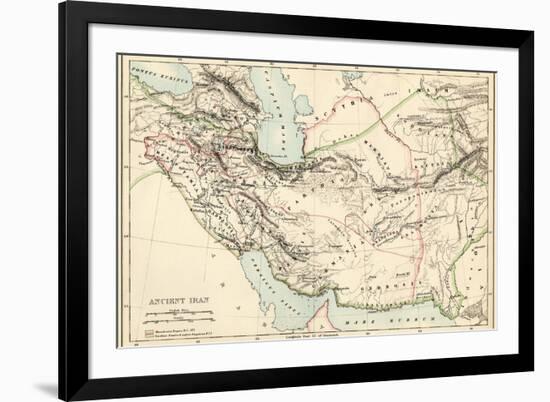 Map of the Ancient Persian Empire-null-Framed Giclee Print