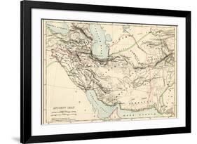 Map of the Ancient Persian Empire-null-Framed Giclee Print