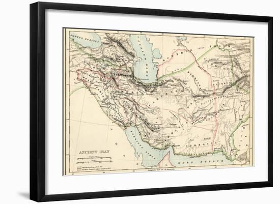 Map of the Ancient Persian Empire-null-Framed Giclee Print