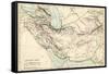 Map of the Ancient Persian Empire-null-Framed Stretched Canvas