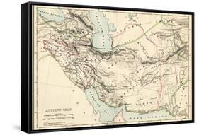 Map of the Ancient Persian Empire-null-Framed Stretched Canvas