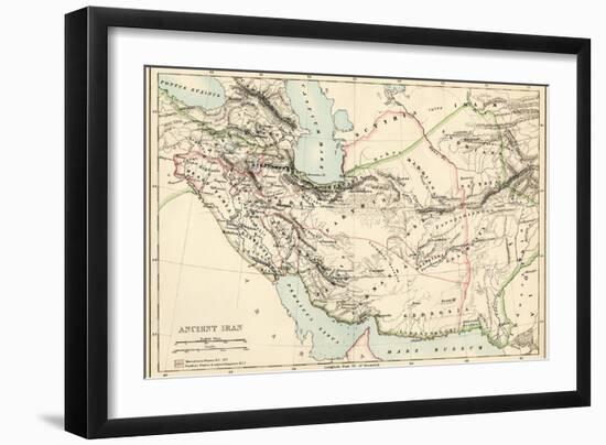 Map of the Ancient Persian Empire-null-Framed Giclee Print
