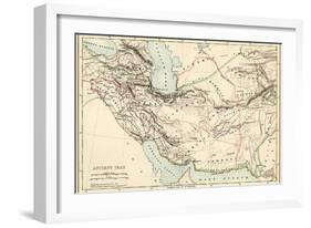 Map of the Ancient Persian Empire-null-Framed Giclee Print