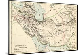 Map of the Ancient Persian Empire-null-Mounted Giclee Print